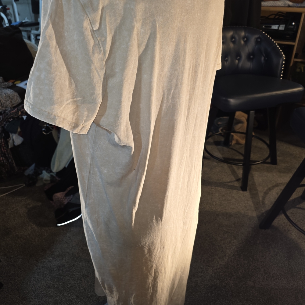 Time and Tru Marbled Beige Maxi Dress - Picture 7 of 7